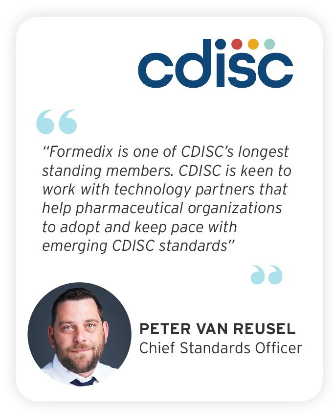 Peter Van Reusel testimonial - CDISC